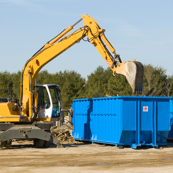 what size residential dumpster rentals are available in No Name